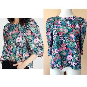 WHIT Clare Top in Multicolor Floral